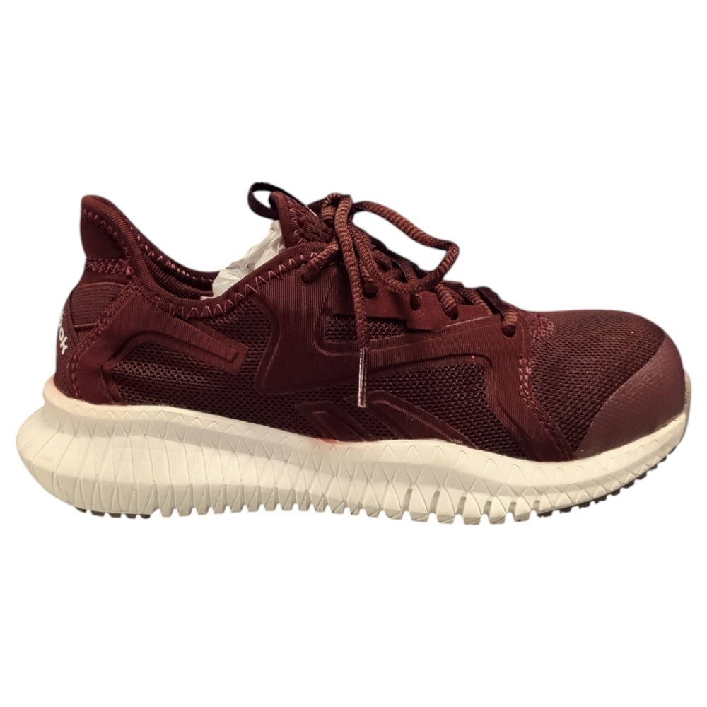 Reebok Flexagon 3.0 Work Sneakers Mens US‎ 6 Burgundy White Memory Tech Lace Up